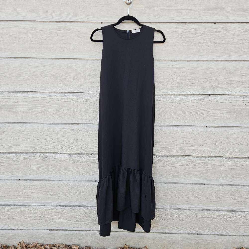 retrokid black sleeveless maxi dress size 15-16Y